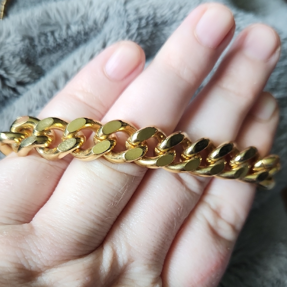 Source Unknown Gold Chain Bracelet